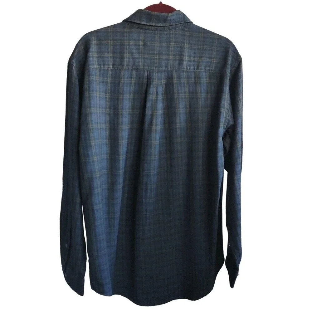 Banana‎ Republic Mens Plaid Button Front Shirt Long Sleeve Cotton Blend Size S